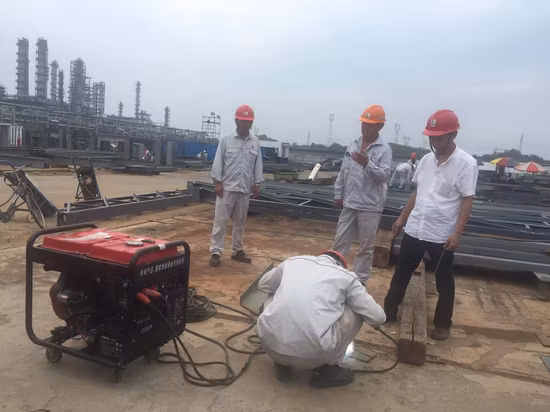 Soldador portátil de gasolina 210A, generador, soldadura Manual, soldadura por arco de argón